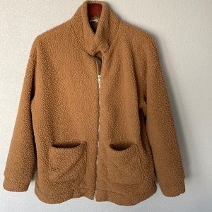Tan nude teddy coat